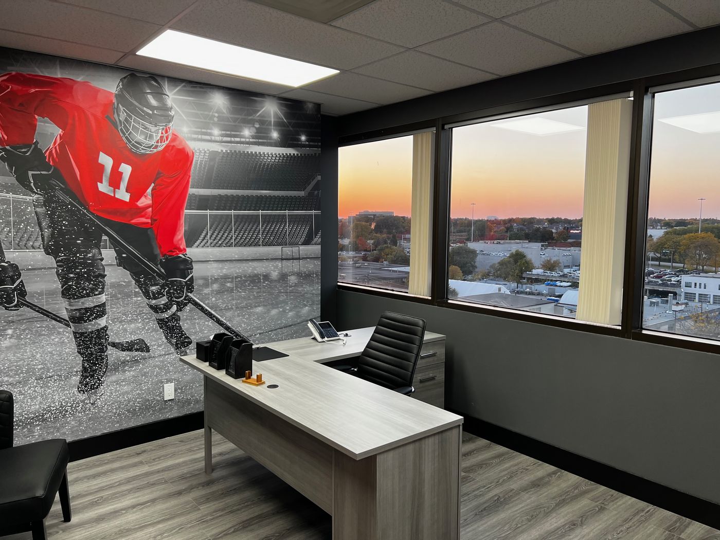 Consultation office at Game Day West Oakville where 40-minute private consults happen